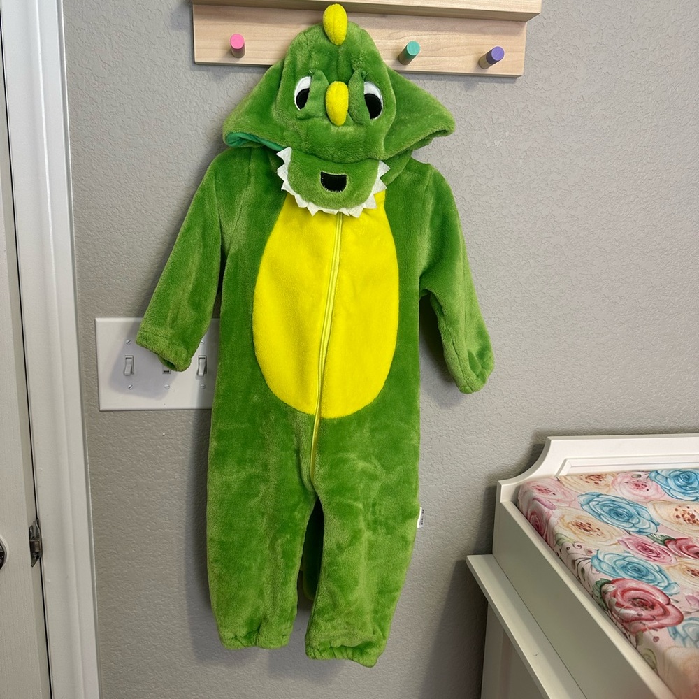 Green toddler dinosaur costume - Picture 1 of 2